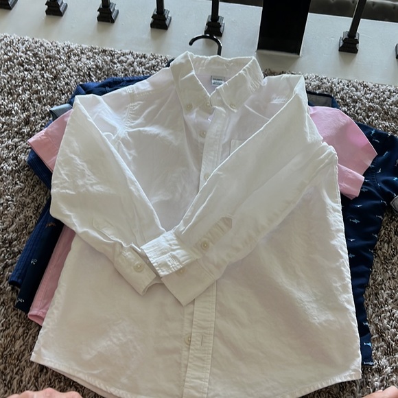 Boys size 4t lot of tops, 9 button ups, only one has a little red paint stain. - Picture 5 of 9